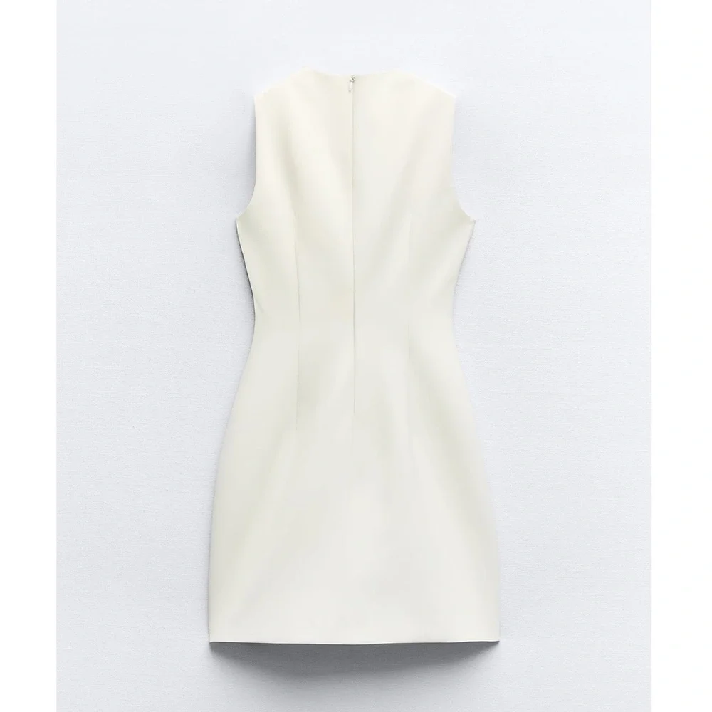 Zara BELTED TAILORED DRESS - Picture 13 of 16